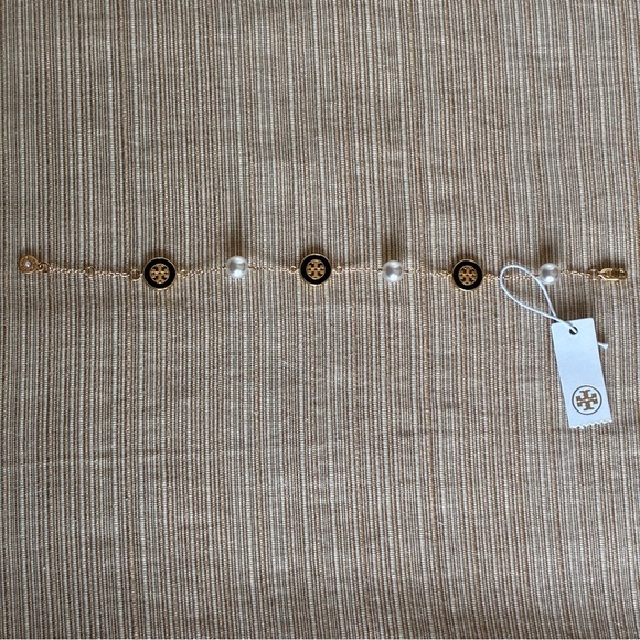 Tory Burch Pearl Gold Black Bracelet - Picture 8 of 10